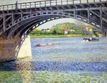 Gustave Caillebotte œuvres - Le Pont d’Argenteuil et la Seine Gustave Caillebotte